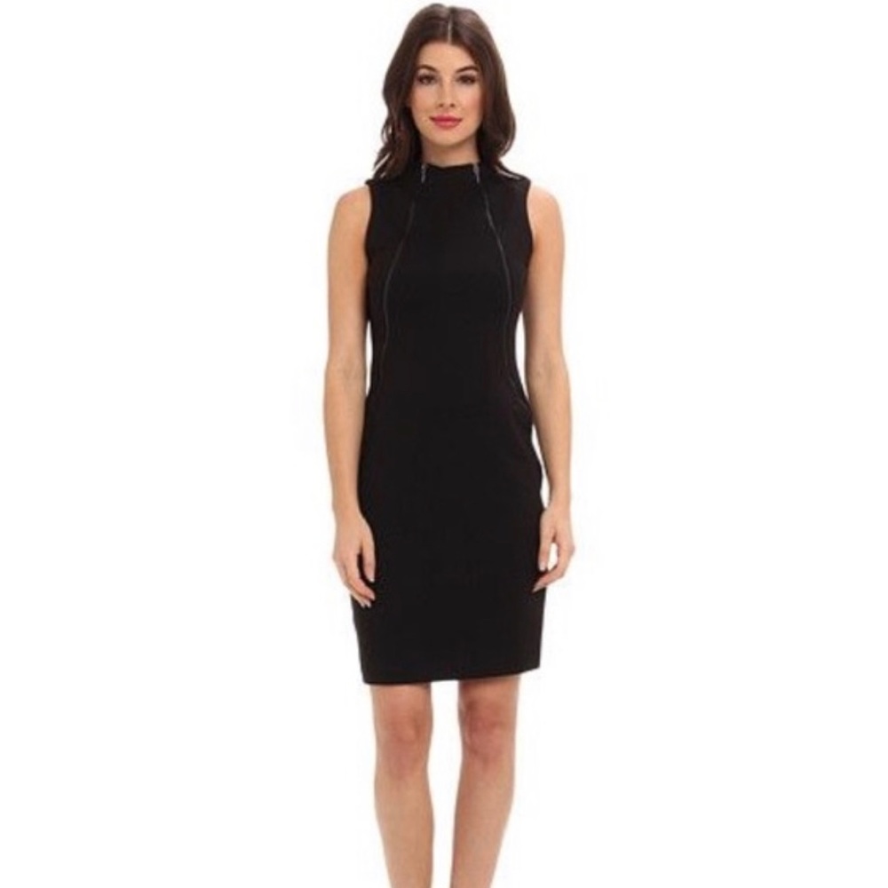 Calvin Klein Women’s Black Double Zipper Dress 4